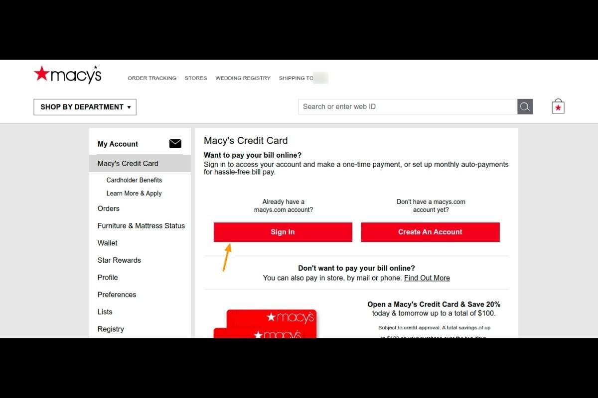 Setting up Your Macy’s Card Account