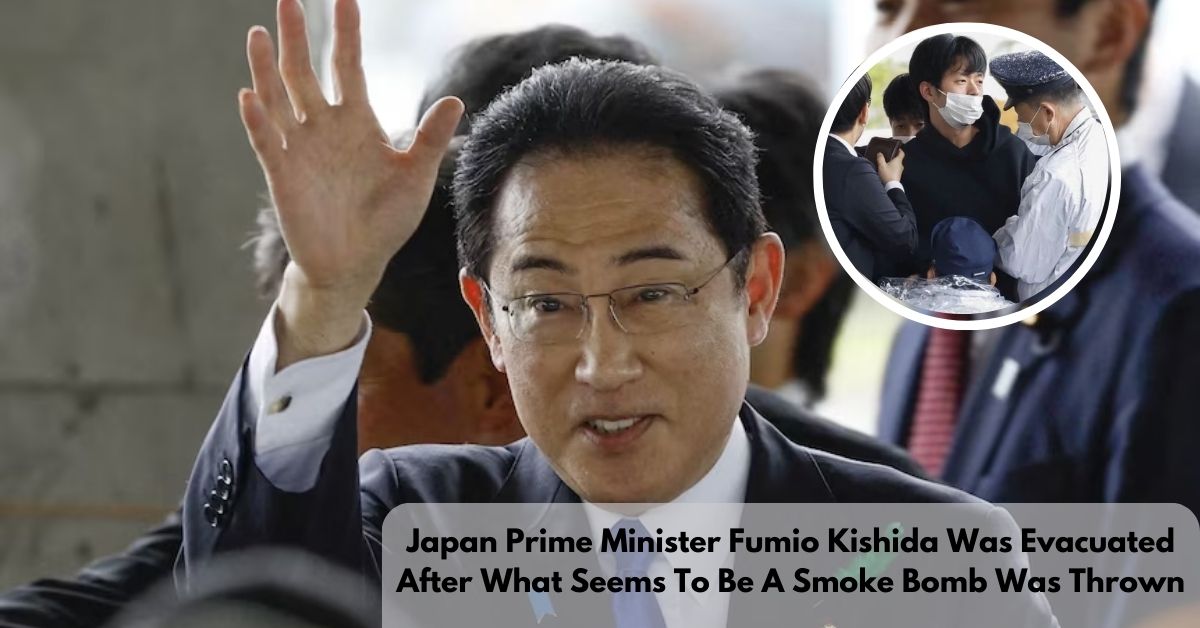 Japan Prime Minister Fumio Kishida Was Evacuated After What Seems To Be ...