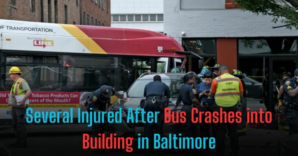 Several Injured After Bus Crashes into Building in Baltimore