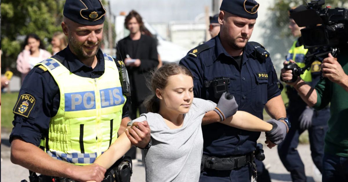 Greta Thunberg Fined for Disobeying Police at Protest; Swedish Police Removed Her From Climate Protest